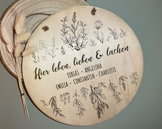 Familien Türschild BaerenStarkDesign